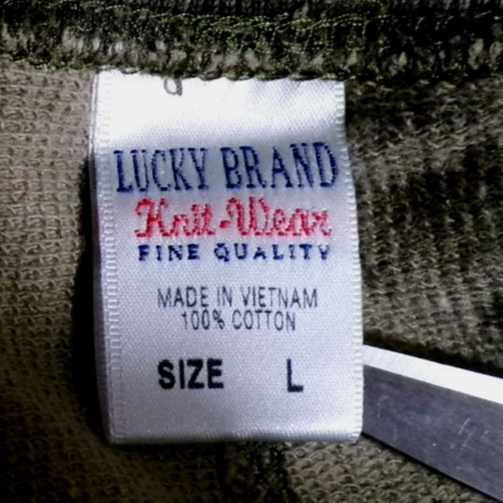 Y2K Lucky Brand Sweatpants Large Camo Leaf print Vtg 2000's Boho wide leg Nice - Picture 2 of 8
